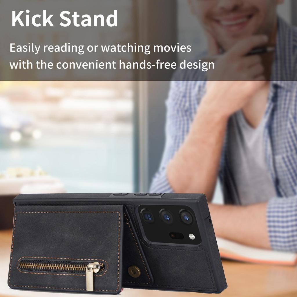 Samsung S24ultra S23 Multi-function Zipper Mobile Phone Case: A54 Anti-fall Protective Cover with Wristband.