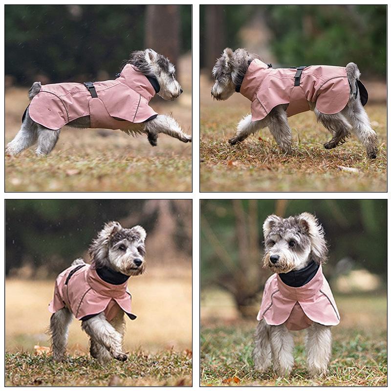 Pet Dog Waterproof Raincoat Outdoor Small Medium Size Dog Universal Teddy Bichon Puppy Clothes Pet Apparel Casual Raincoat
