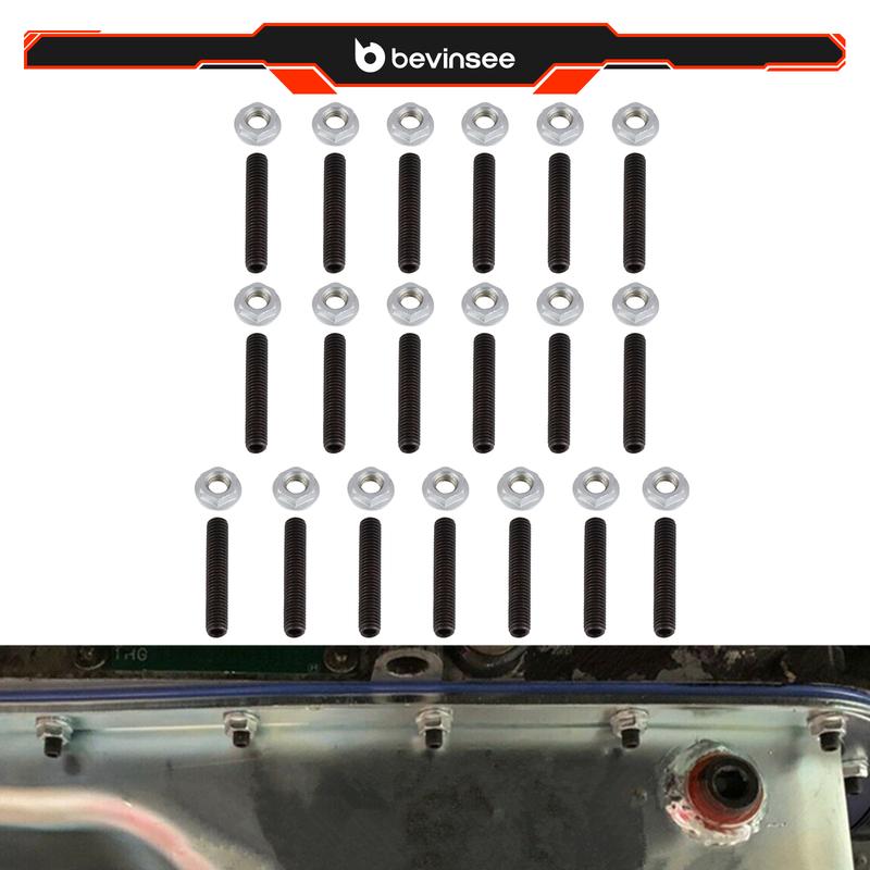 Oil Pan Bolts Stud Kit for Honda Civic/Del Sol, for Acura Integra, for B16A B18B B18A B18C B20B B20Z D15B D16Z6 D16Y8 H22 H23