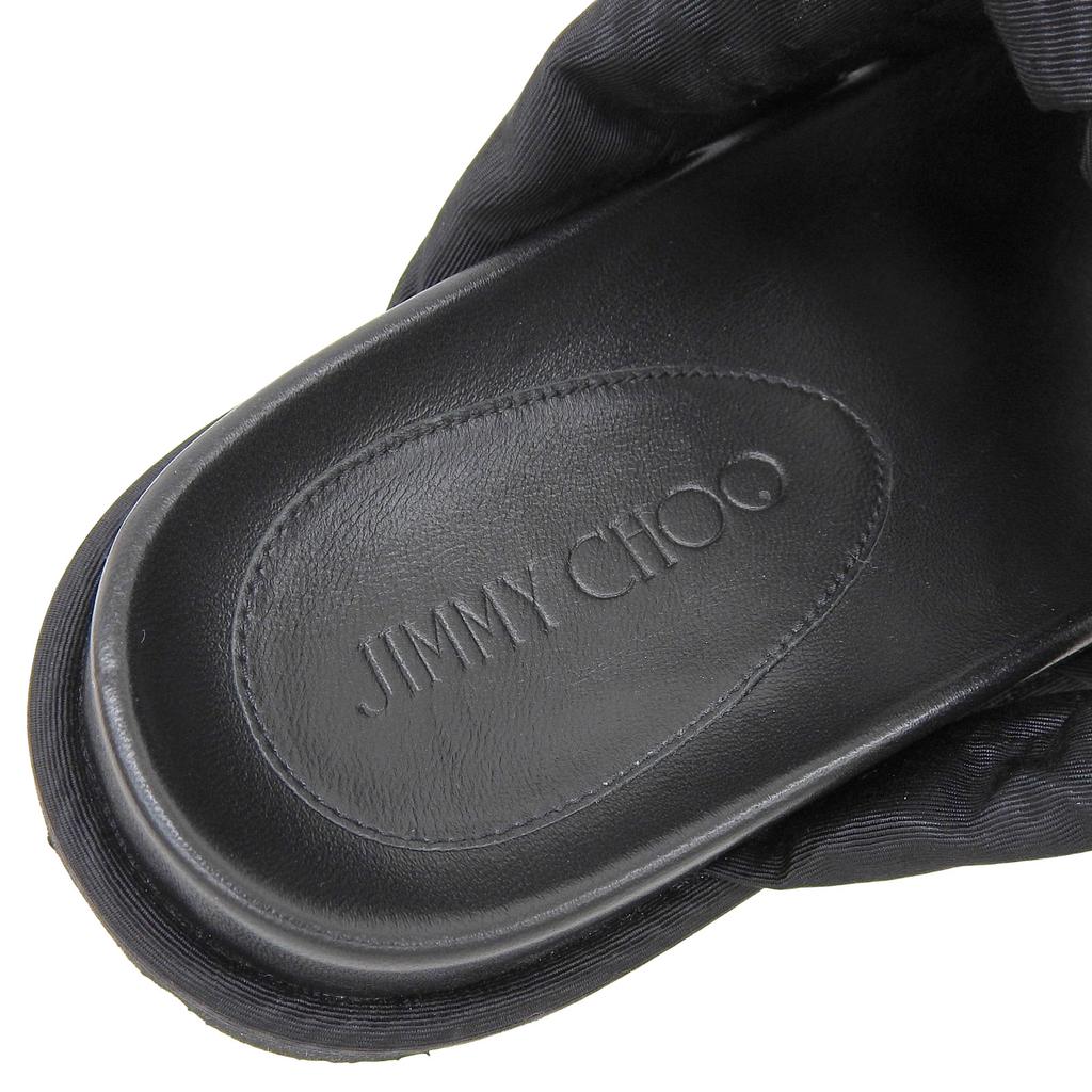 Great JIMMY CHOO Sandals Kes Black Synthetic Fiber Women 35 Used