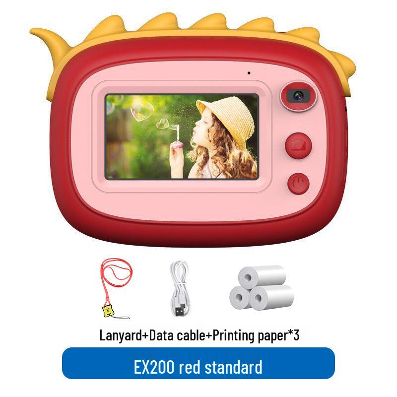 Q5 Barnas Dobbeltlinse Instant Print Kamera - Håndholdt Mini SLR Leketøy