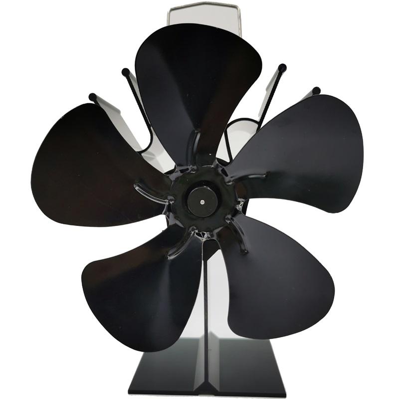 Fireplace Fan 6-blade Heat-driven Log Burning Drives Ecological Silence No Power Consumption Efficient Heat Energy Distribution