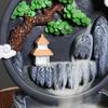 1pc, Resin Handicraft Landscape Home Ornaments Waterfall Backflow Incense Burner(Without Incense Cones)