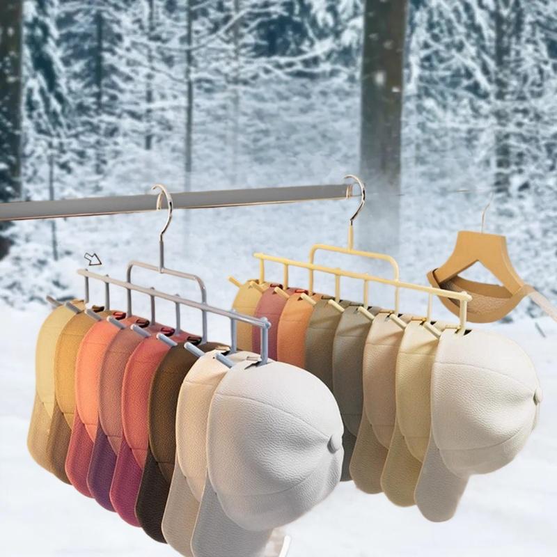 1 szt. Nowy wieszak na kapelusze Organizer na czapki w stylu Instagram z haczykami do zawieszania, mieści 8 wysokich czapek, do szafy w akademiku, montowany na ścianie, na czapki baseballowe