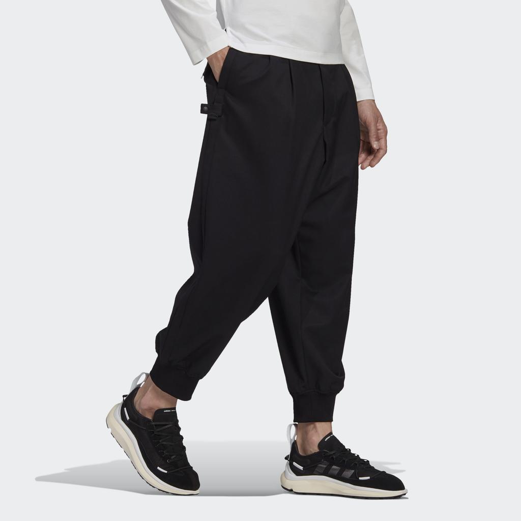 Y-3 Refined Wool Cuff Pant Black Men Bottoms GK4567