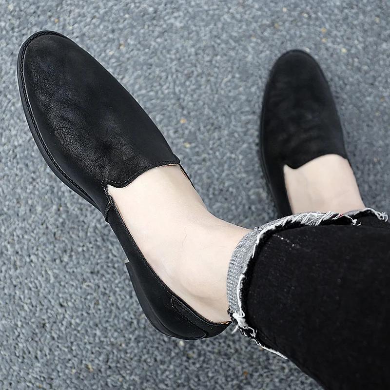 Tägliche Slipper Herren Schlichter Stil Niedriger Absatz Business Casual Schuhe Atmungsaktiv Leicht Bequem Jugend Friseur Herrenschuhe
