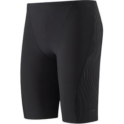 Li-Ning Solid Color Sports Casual Simple Swim Trunks Men Swimwear Black LNKW008-1