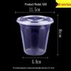 Transparent Round Disposable Plastic Food Container with Lid