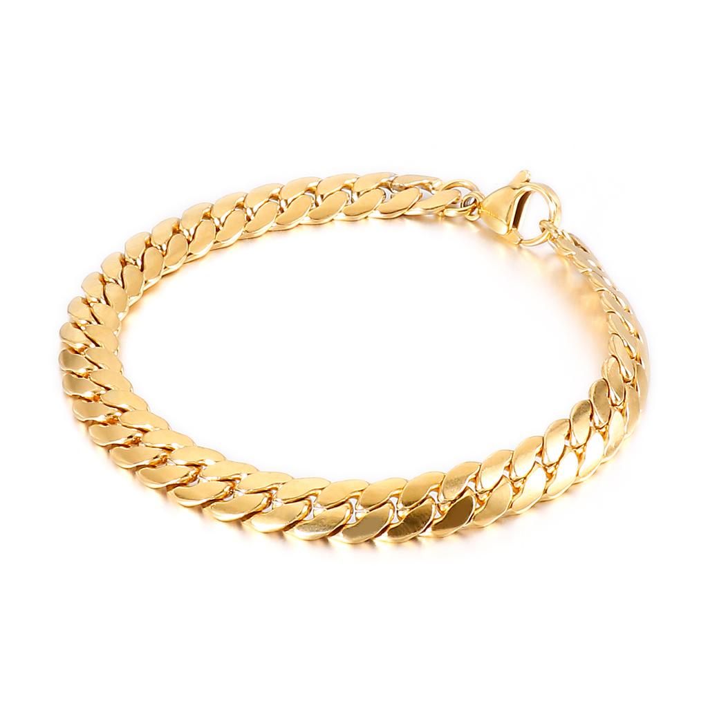 4/5/7mm Snake Chain Shiny Polished Link Couple Bracelet Simple Stainless Steel Trend jewelry