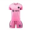 Kids Miami Messi Soccer Jersey, ANUTETOUNI® Polyester Pink Athletic Gear