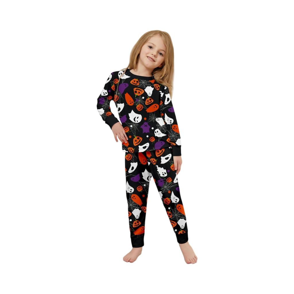Prints Family Matching Long Sleeve Tops+Pants Set Family Matching Sets