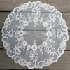 White Retro Tablecloth Round Place Mat Creative Lace Embroidery Placemat  Kitchen