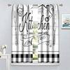Farmhouse Rustic Kitchen Curtains, Vintage Fork Spoon Barn Rustic Plank Cafe Curtains Home Living Room Bedroom Blackout Curtains 2 Panels 42x45