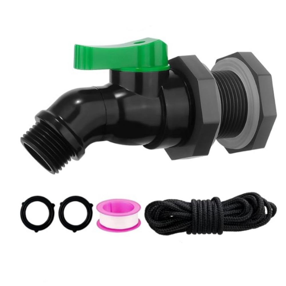 Downspout Collector Rain Barrel Spigot 3/4 GHT Thread Rain Barrel Kit  Outdoor Garden