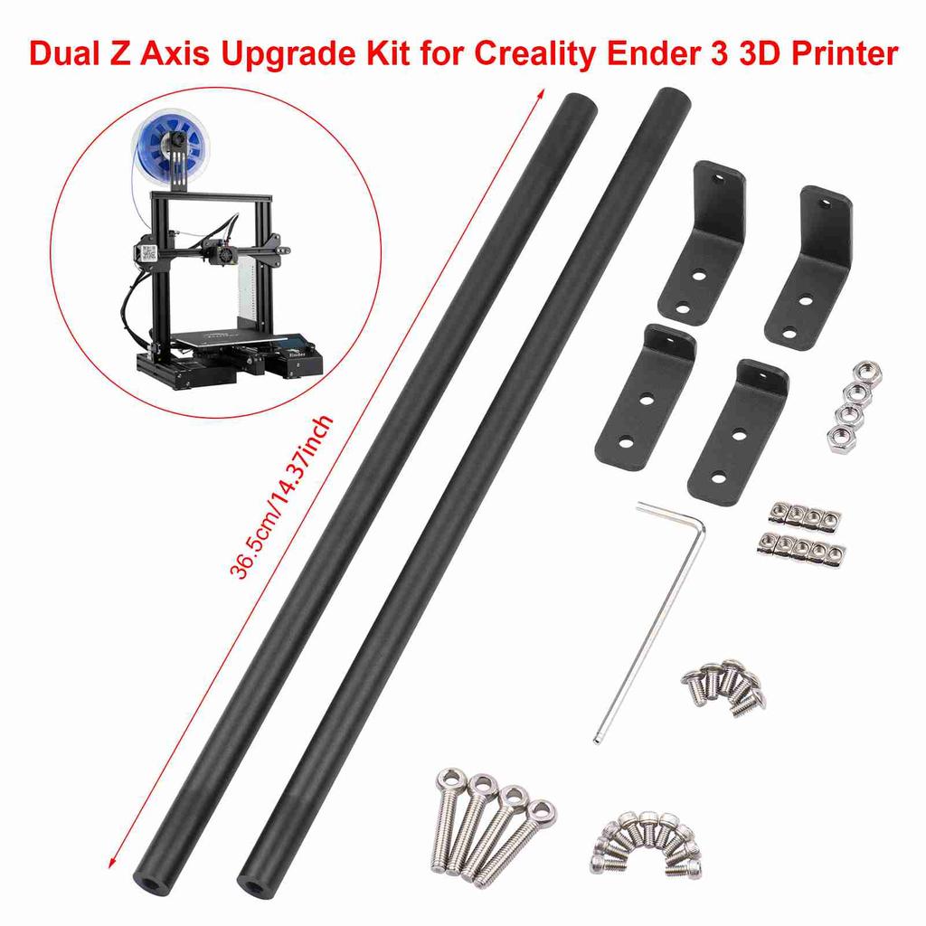 3D Printer Accessories Ender-3 Dual ing Screw Rod Upgrade Kit & Supporting Rod Set Pull Rod Kit Reinforce Anti-Shaking for Ender-3