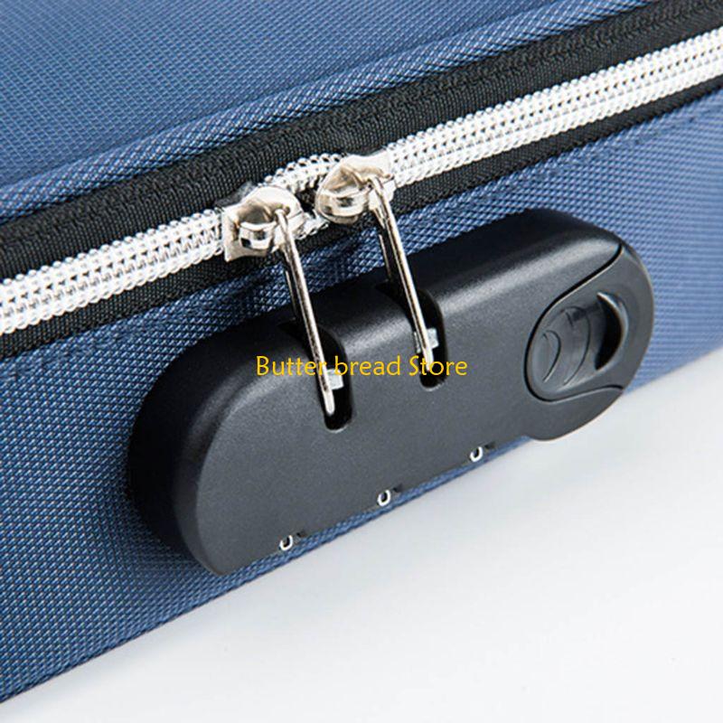 W89C Large Capacity Oxford Pencil Bag for Case for W/ Password Lock Zipper Pen Storag