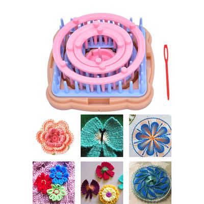 1Pcs Diy Weaving Tool Knitting Machine Color Stitching Tool Flower Loom Knitting