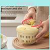 Fruit And Vegetable Dehydrator With Manual Spin Drying For Kitchen Prep And Salad Making