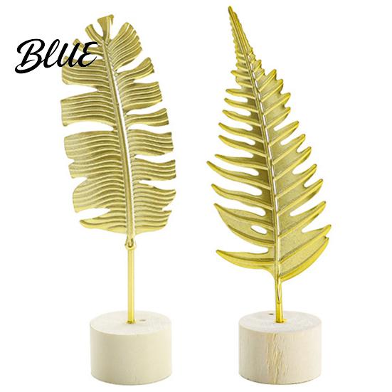 Soft Desktop Decoration Gold Leaf/Feather Ornaments with Weighted Round Base Metal 3D Lightweight Leaf Decor for Home Office Gift And Display Accents
