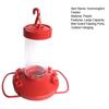 Hummingbird Feeder Outdoor Hanging Wildbird Feeder with 6 Bee Guard Feeding Ports