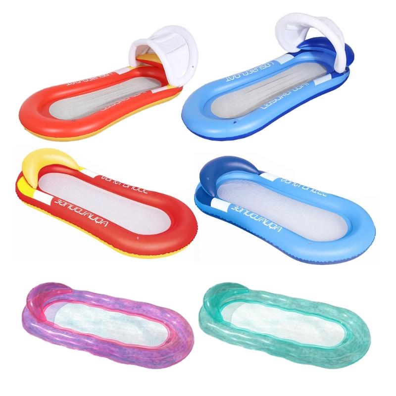 Inflatable Pool Lounger, Pool Float, Water Floating Air Bed Kids Beach Pool Toy