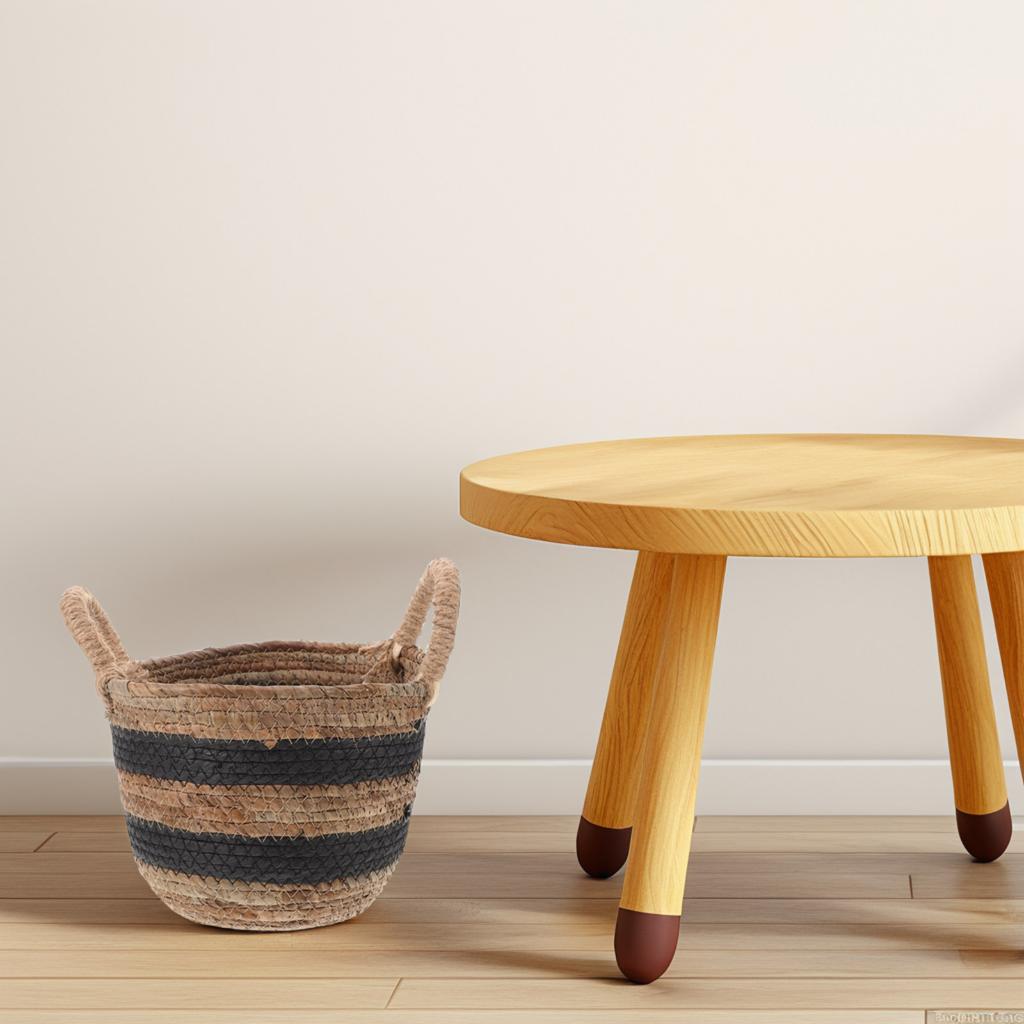 Large Capacity Wicker Storage Basket Handmade Rattan Ganizing Bin Plant Pot Holder Towel Container Produce Hamper Toy