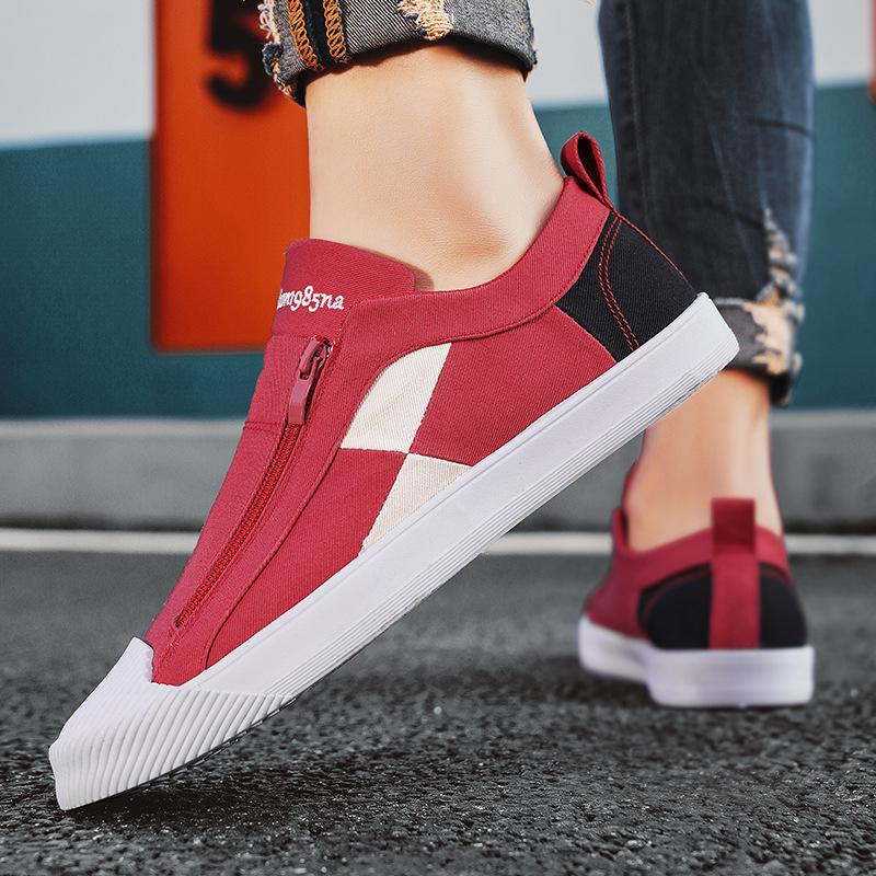 

Модные Новые Роскошные Мужские Кроссовки Дышащие Спортивные Беговые Кроссовки Модная и Универсальная Повседневная Холщовая Обувь Zapatos para hombres 44 красный