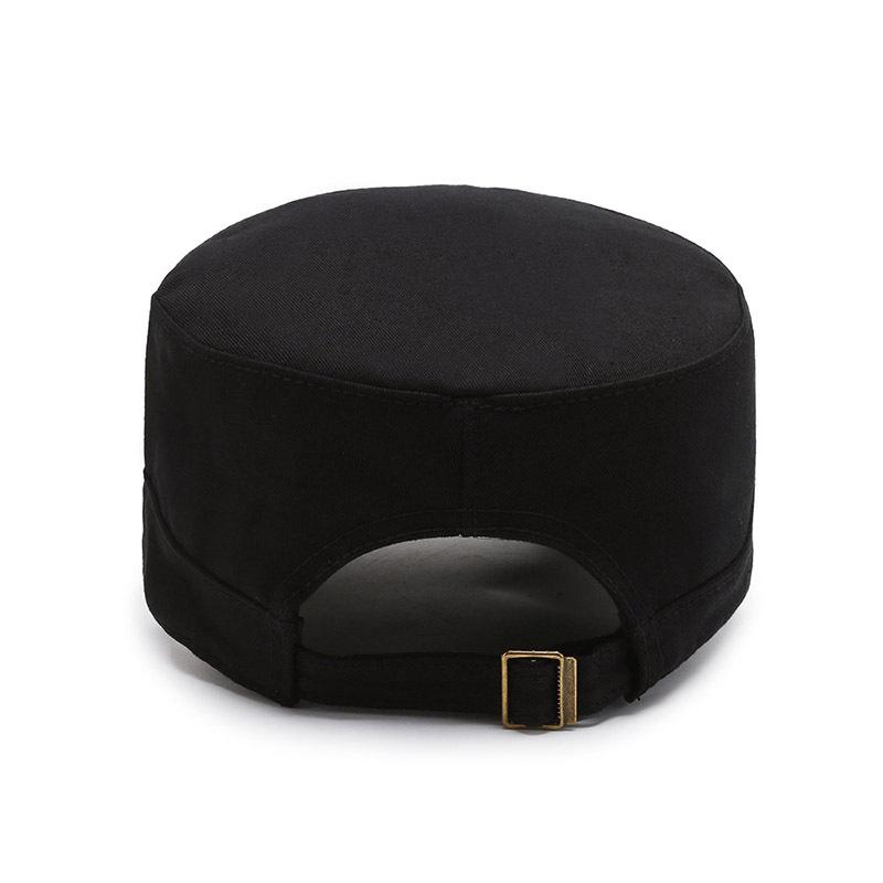 Hat solid color flat top hat spring and autumn fashion short brim visor cap cap casual hat versatile