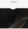Men's Korean Style Velvet-Lined Mid-Top Leather Sneakers - Trendy Casual Cowhide Patchwork, Large Sizes Available.