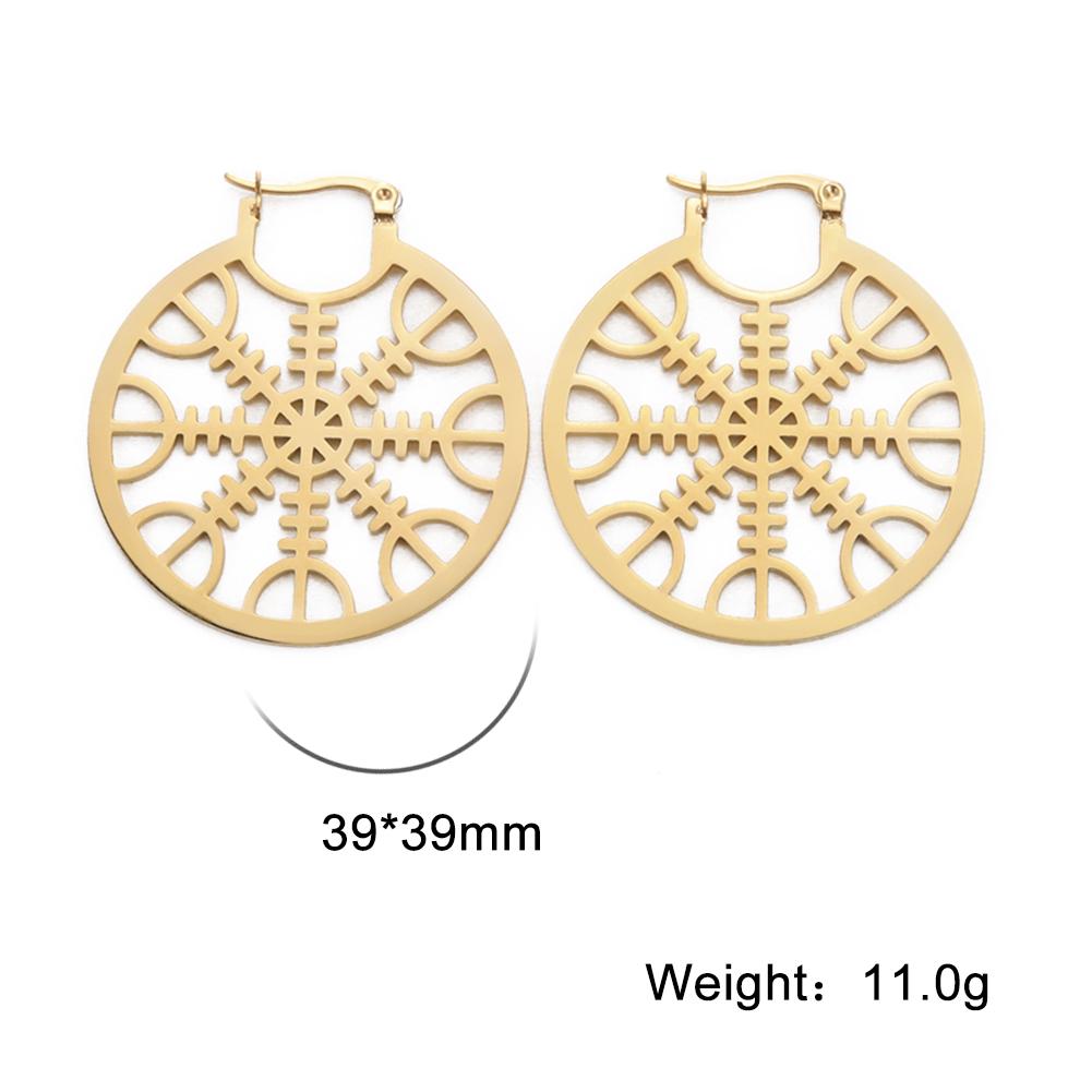 Xiaomi Skyrim Stainless Steel Pentagram Hoop Earrings for Women Gothic Witchy Star Dangle Earrings 2026 Trend Amulet Jewelry