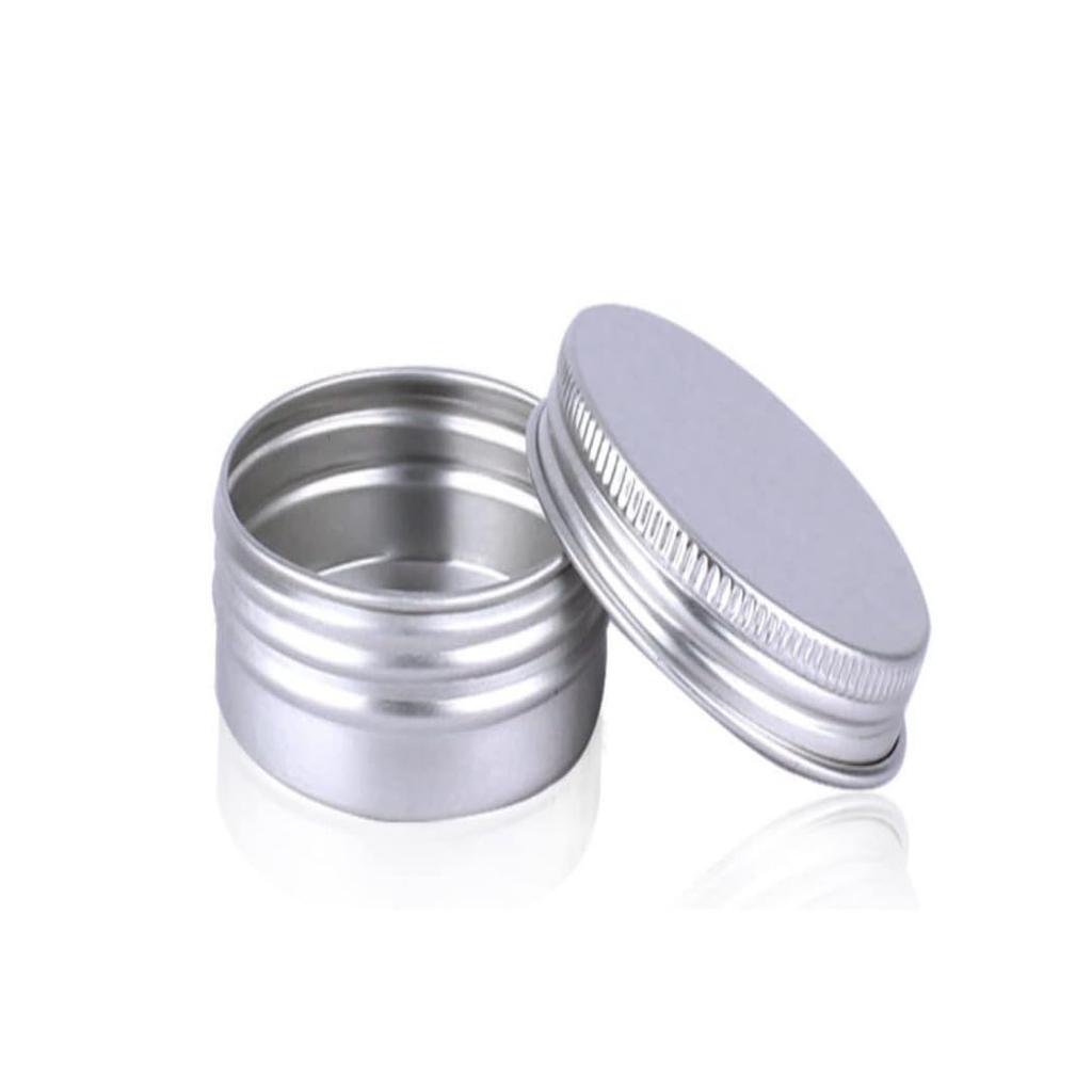 HappyHome Small Cream Dispensing Aluminum Pack of for Nail Portable Refillable Containers X Cases, Tins, 6, Cosmetics, Makeup, Parts, (5g (5ml) 6)