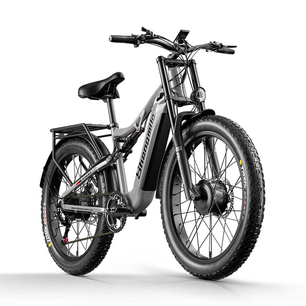Shengmilo S600 Electric Bicycle 2000W Dual Motor 48V17.5AH Electric Bike 26 Inch Fat Tires E-Bike For Adult Mountain Ebike