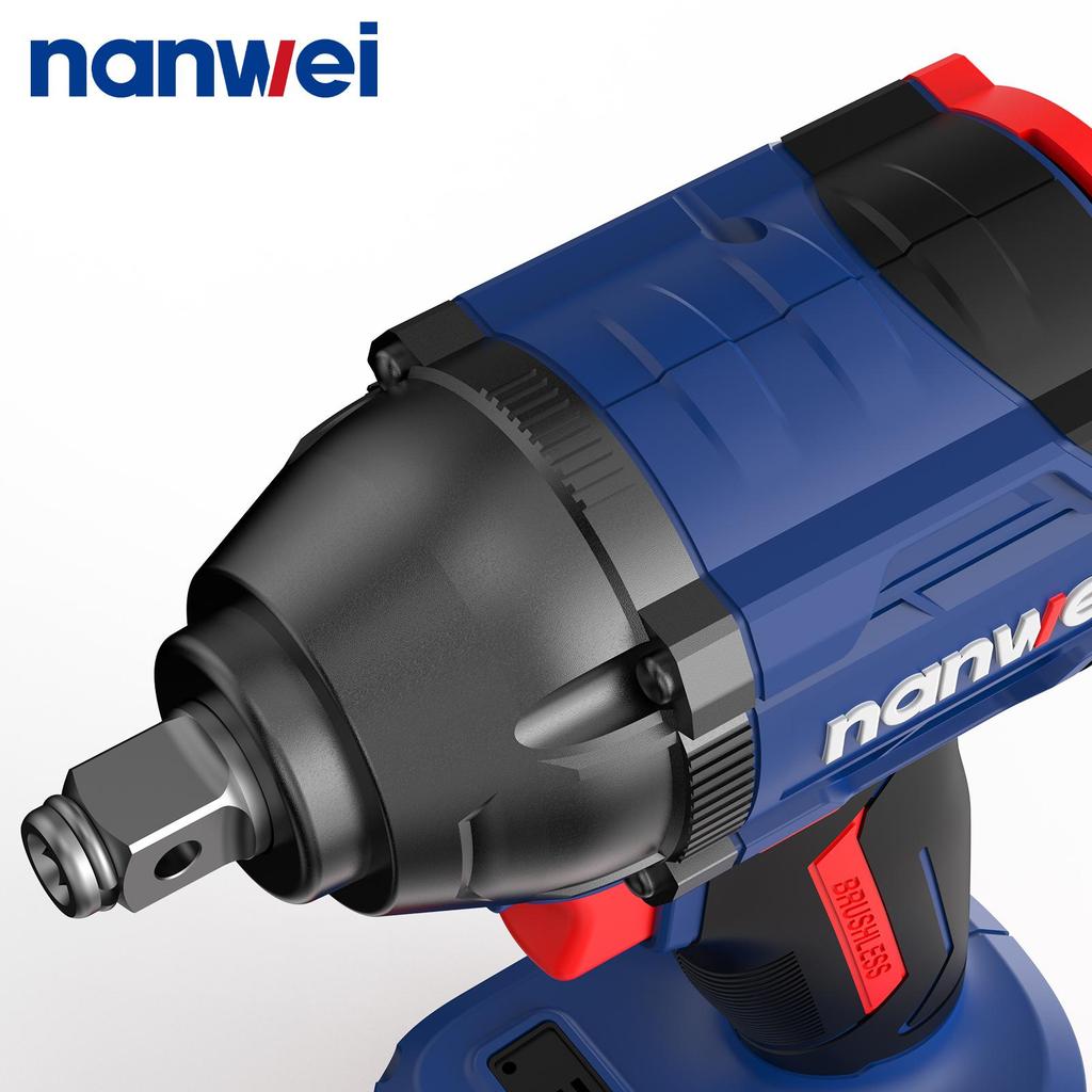 NANWEI 350 Nm Electric Impact Wrench Chuck Diameter 1/2, Maximum Speed 2450 rpm