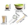 5Pcs/Set Reusable Chasen Matcha Whisk Set Pouring Spout Ceramic Matcha Bowl  Tea-Making Tools