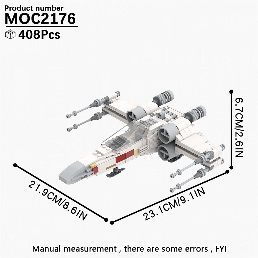 MOOXI Vollständigstes Weltraumkrieg A V X Y Kampfflugzeug Sci-Fi Film Erwachsene Bausteine Set MOC Steine Modellbausatz DIY Diorama Spielzeug