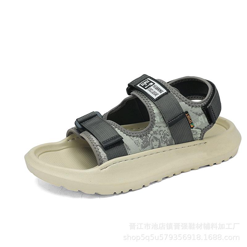 

Сандалии мужские летние трендовые универсальные мужские уличные для ходьбы по воде пляжные повседневные на мягкой подошве крутые шлепанцы 45 зелёный