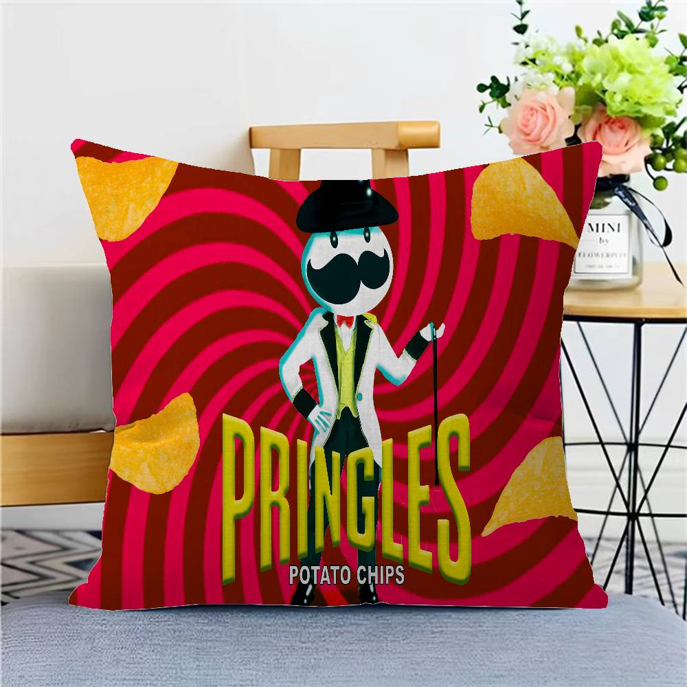 Fashion P-Pringles L-LLC Film Cushion Cover Polyester Sofa Cushions Decorative Throw Pillows Home Decoration Pillowcover
