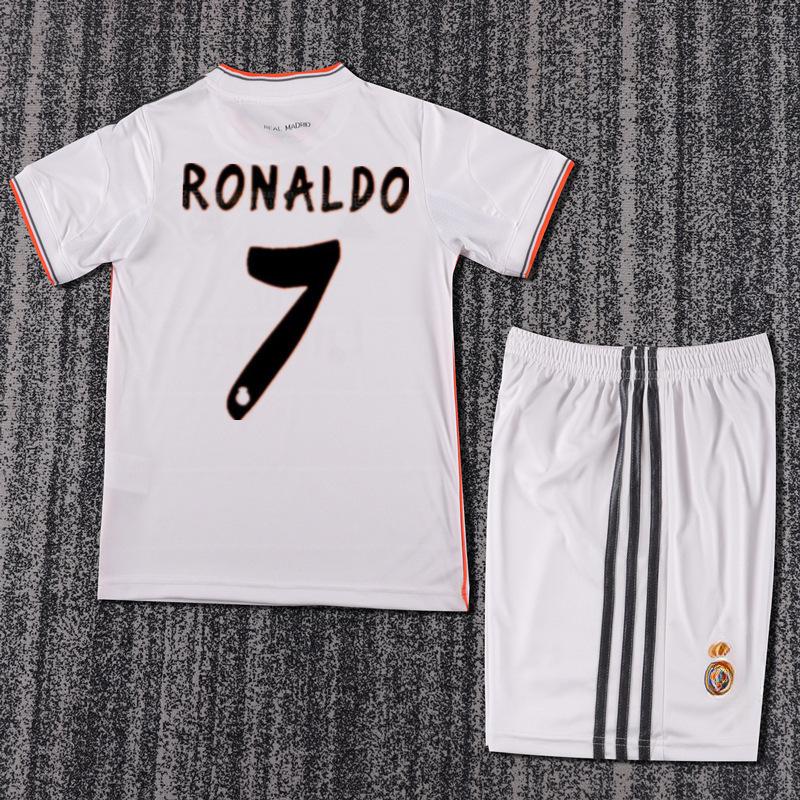 Klassisches Retro-Fußballtrikot Barcelona Kaiser M Thailändischer Kinderanzug Retro-Kinderanzug