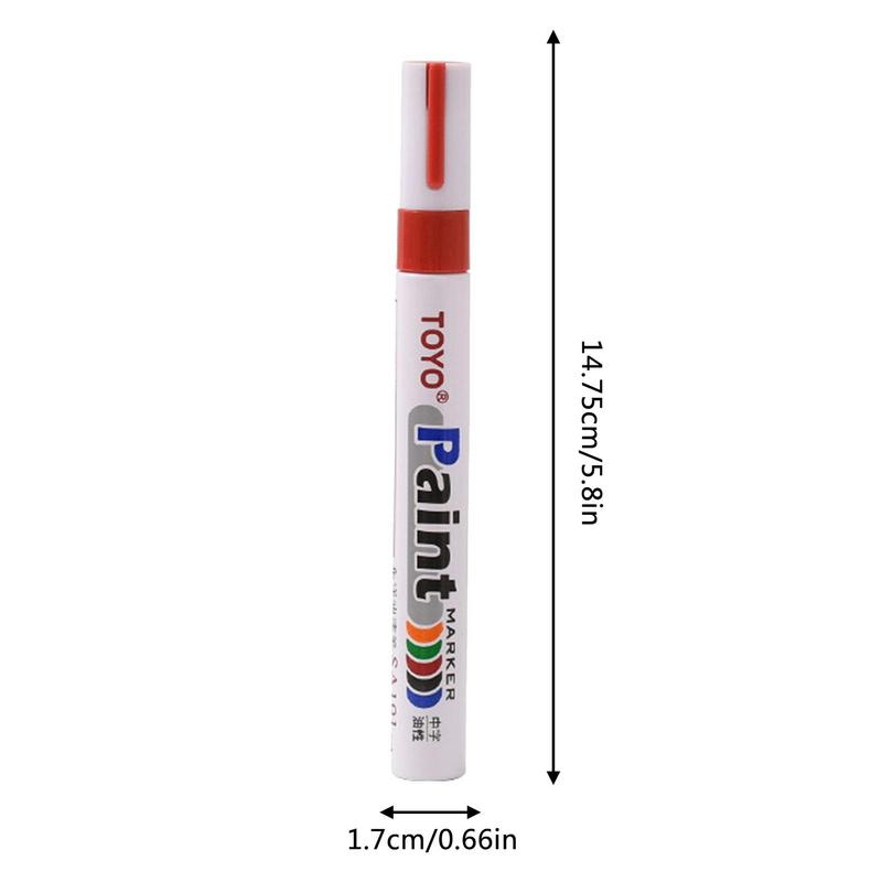 Paint Pen Paint Marker Car Tyre Graffiti Marker Pen Waterproof Coloring Markers Tire Lettering Pen Multifunctional For Glass
