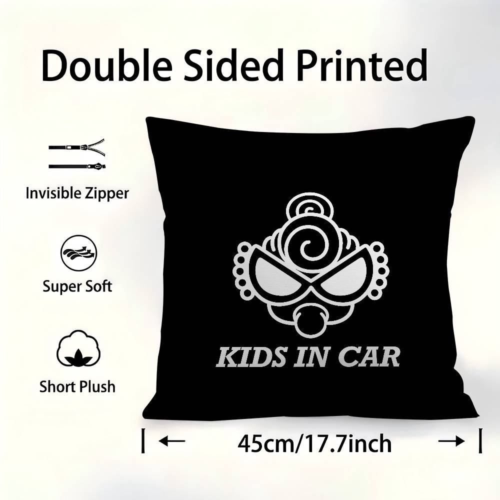 Cute H-Hysteric M-Mini Office Cushion Pillowcase Car Cushion Cover45X45Cm Lumbar Pillowcase Sofa Pillowcover