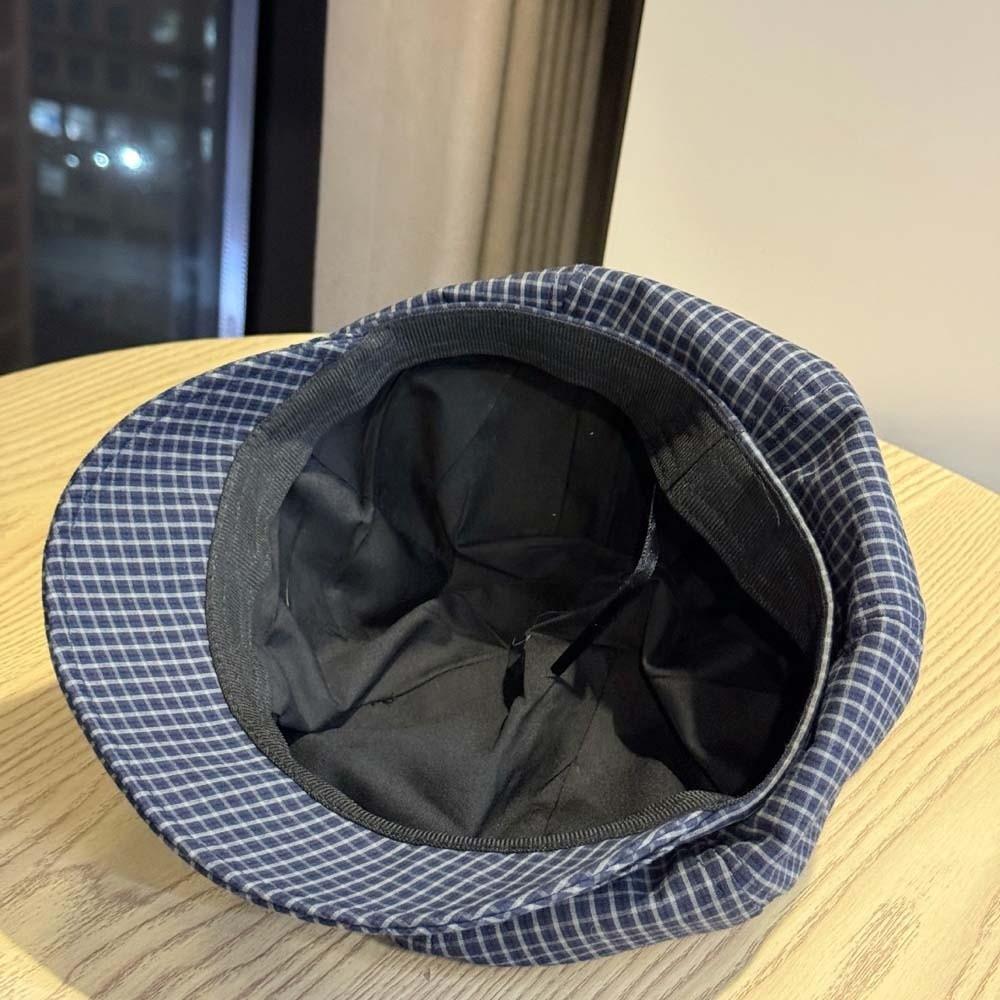 Big Head Circumference Ruffle Octagonal Hat Korean Style Women Artist Hat Spring Painter Cap  Girls