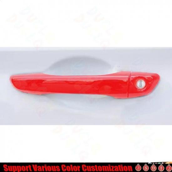 For Hyundai Elantra 2017- Bright Red Exterior Side Door Handle Panel Trim 8*