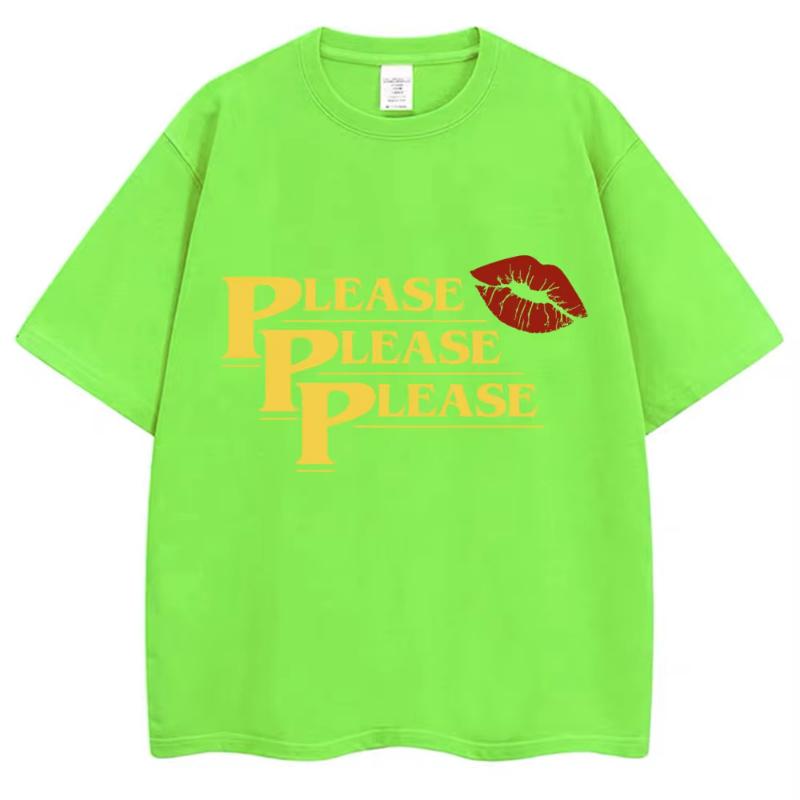 Sabrina Carpenter Please Please Please T Shirt Fashion Aesthetic Unisex Women ONeck Short Sleeve Summer Cotton Casual Tshirt