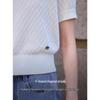 ELLE Women's Loose Knit Short Sleeve Top