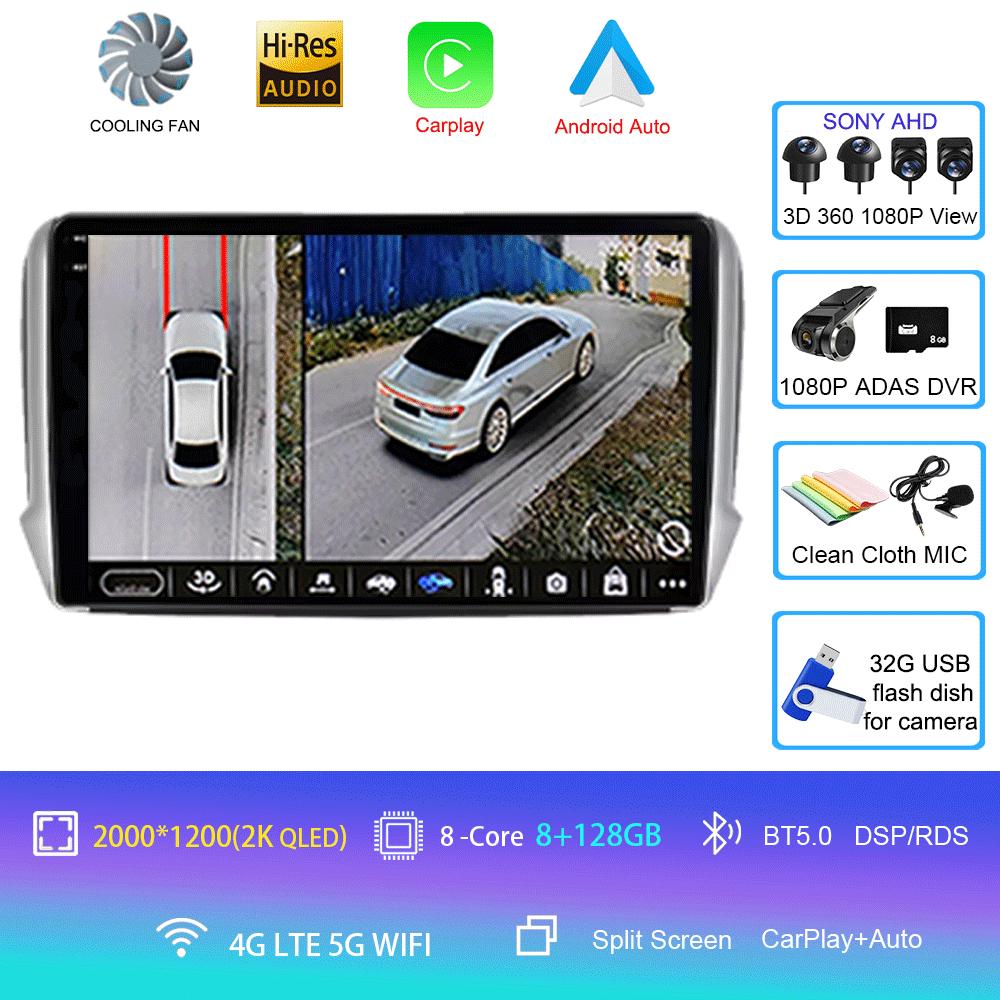 Android 14 For Peugeot 2008 208 Series 2012 2013 2014 2015 - 2018 Multimedia Stereo Car GPS Player Navigation Radio Video Player