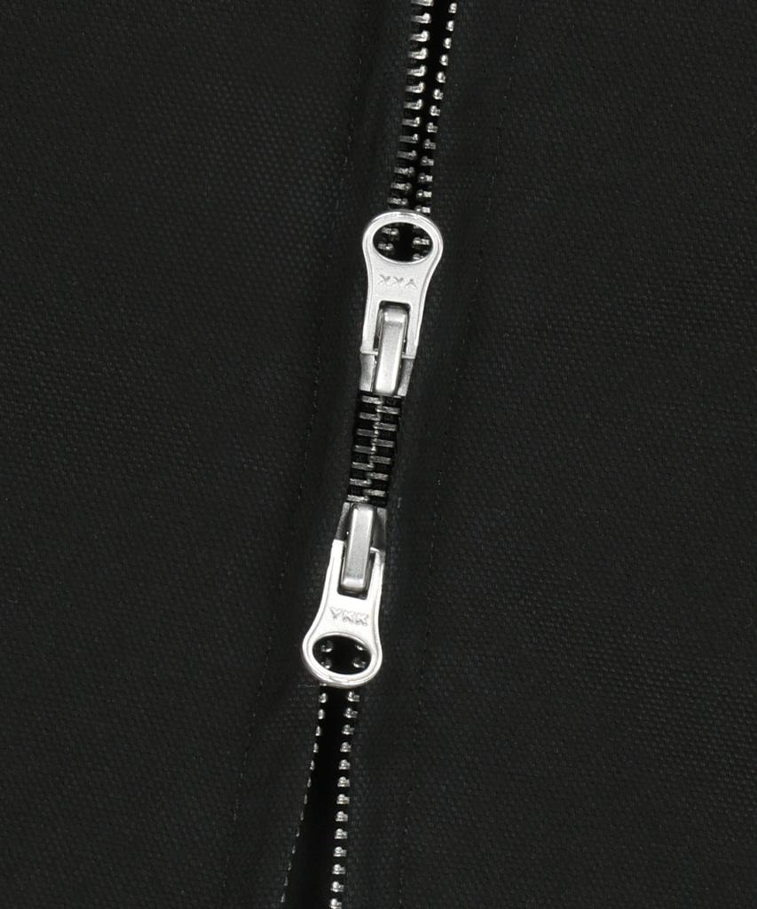 Brownbreath Oxford Hood Zip Up - Black
