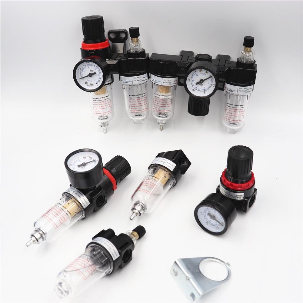 1PCS 1/4 " AL2000 Solenoid Valve Lubricator Air Treatment Can Be Used with PC/PT Series Hose Connectors