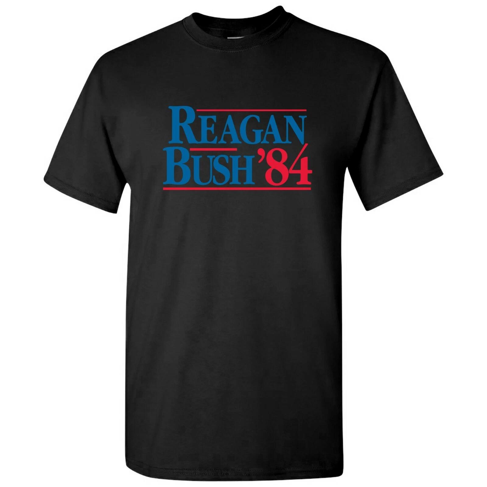 Reagan Bush 84 - Presidential Vintage Conservative Graphic T Shirt 2XL