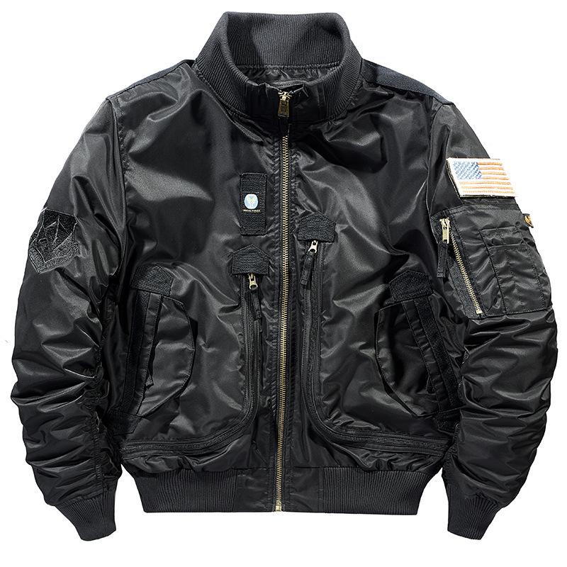 2026 Men's Air Force MA1 Flight Jacket: Stand Collar, Loose Fit, Plus Size, Spring/Autumn Trend