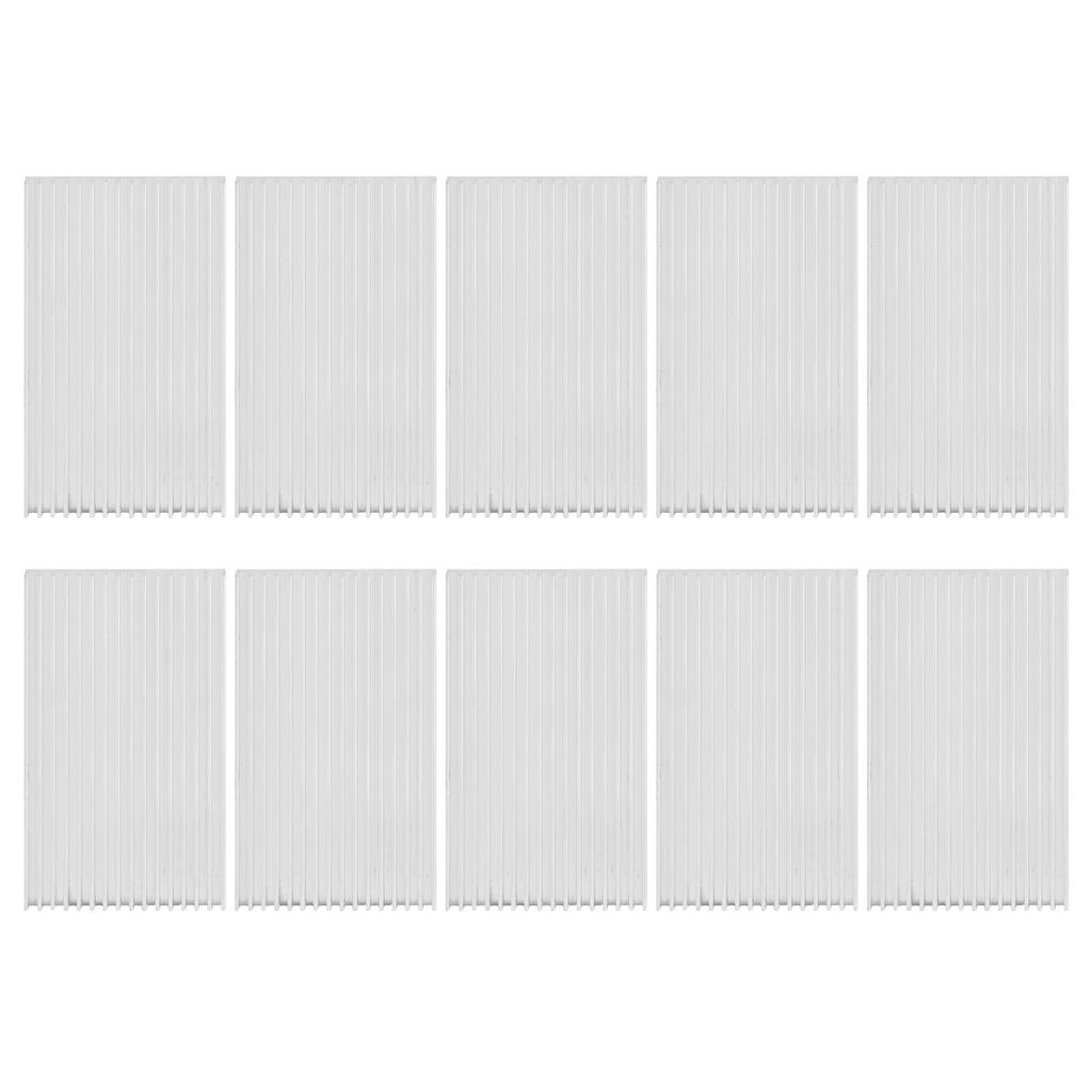 10Pcs Aluminum Heat Sink Heat Dissipation Cooling Sheet for Routers CPU Q50 X 4 X 100
